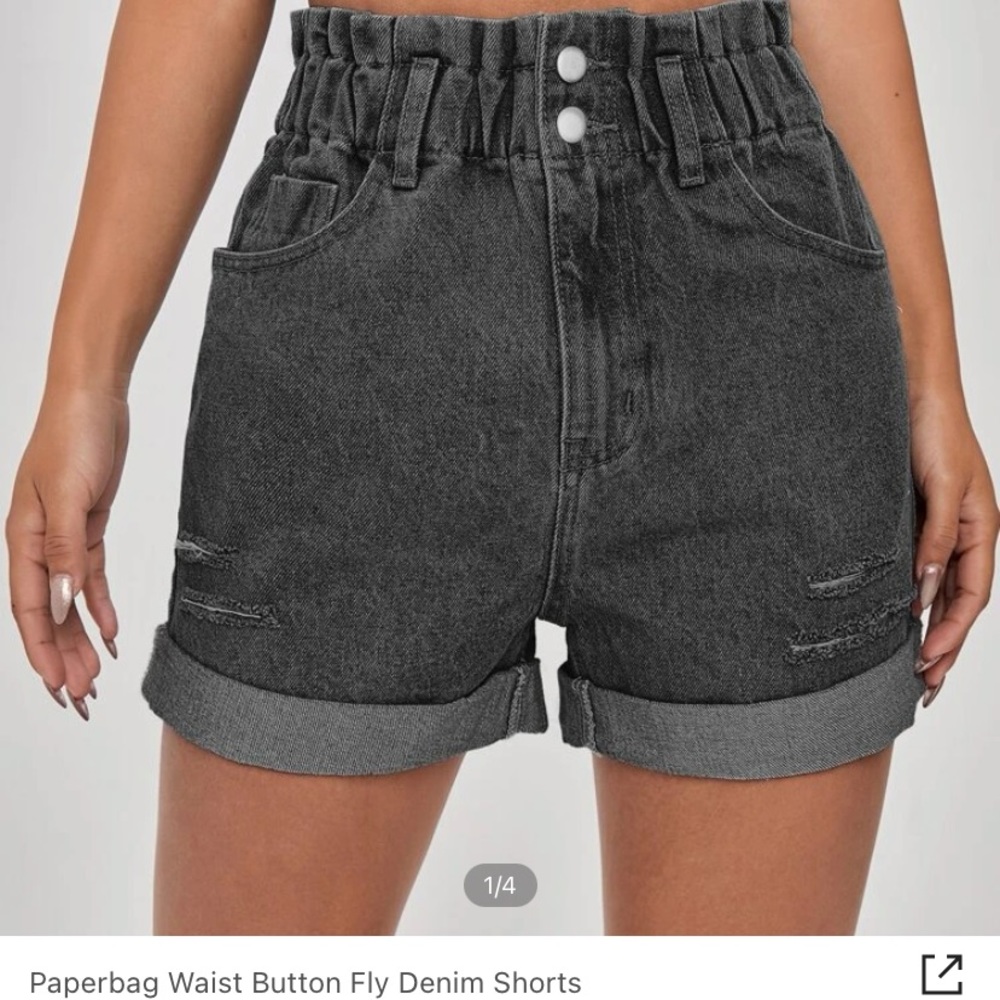 SHEIN gray jean shorts